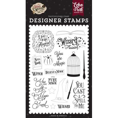 Echo Park Witches & Wizards No. 2 Clear Stamps - You Are Magic